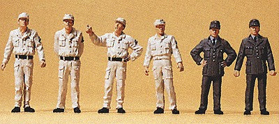 Preiser 10457 HO Federal Tech Emergency Workers Figures (Set of 6)