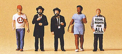 Preiser 10462 HO American Street Scene Figures #1 (Set of 5)