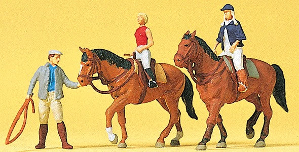 Preiser 10502 HO At The Riding School Figures #1 (Set of 3)
