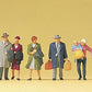 Preiser 10511 HO Walking Passengers Figures (Set of 7)