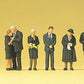 Preiser 10521 HO Scale Funeral Attendees Figures (Trauende)) (Set of 6)