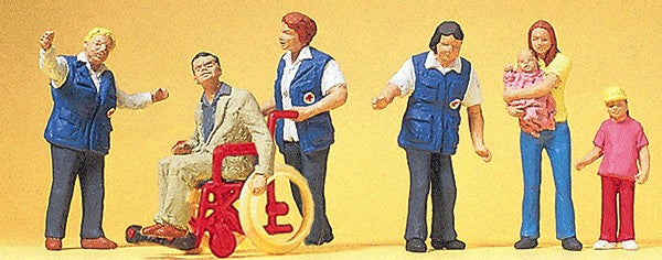 Preiser 10534 HO Travelers Aid Figures (Set of 6)