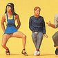 Preiser 10536 HO Seated Grandfather & Children Figures (Set of 7)