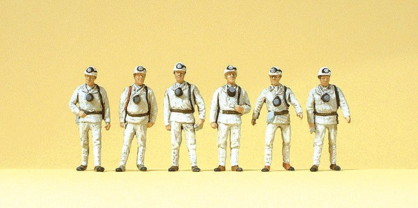 Preiser 10555 HO Working Miners Figures (Set of 6)