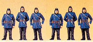 Preiser 12102 HO 1900's Firemen Figures (Set of 6)