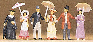 Preiser 12139 HO 1900''s Passers-By Figures (Set of 6)
