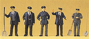 Preiser 12191 HO Railroad Personnel Engine-Drivers/Stokers Figures (Set of 5)
