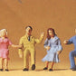 Preiser 14015 HO Seated Motorists Figures (Set of 6)