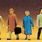 Preiser 14020 HO Walking Passengers Figures (Set of 6)