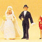 Preiser 14058 HO Catholic Wedding Participants Figures (Set of 5)