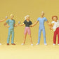 Preiser 14065 HO Young Passers-By Figures (Set of 6)