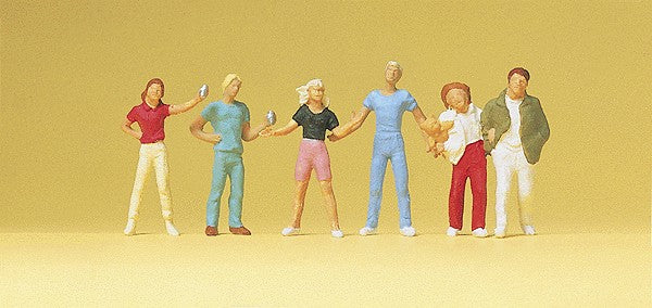 Preiser 14065 HO Young Passers-By Figures (Set of 6)