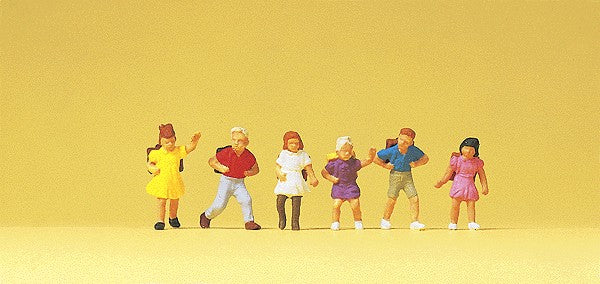 Preiser 14074 HO School Children Figures (Set of 6)