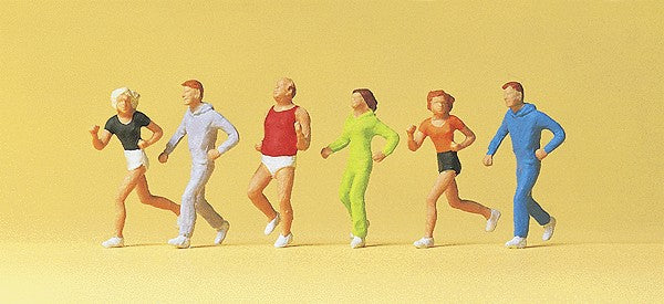 Preiser 14078 HO While Jogging Figures (Set of 6)
