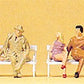 Preiser 14101 HO Seated Persons On Benches Figures (Set of 5)