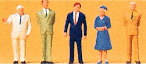 Preiser 14125 HO Standing Passers-By Figures (Set of 5)