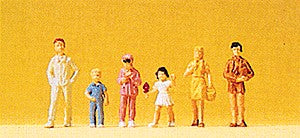 Preiser 14126 HO Standing Children Figures (Set of 6)