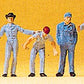 Preiser 14130 HO Scale Mechanics Figures (Set of 6)