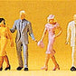 Preiser 14134 HO Walking Passers-By Figures (Set of 6)