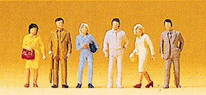 Preiser 14135 HO Standing Passers-By Figures (Set of 6)