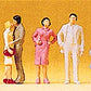 Preiser 14137 HO Standing Passers-By Figures (Set of 6)