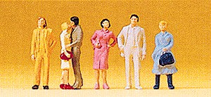 Preiser 14137 HO Standing Passers-By Figures (Set of 6)