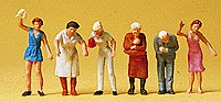 Preiser 14148 HO Standing at the Window Figures (Set of 6)