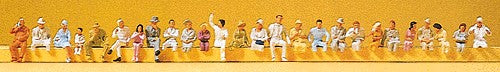 Preiser 14404 HO Bus Driver & Passengers Figures (Set of 26)