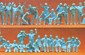 Preiser 16335 HO Unpainted Truckers, Drivers and Passenger Figures (Set of 30)