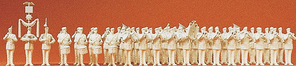 Preiser 16550 HO Unpainted Modern German Army Band Figures (Set of 51)