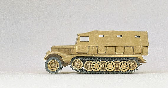 Preiser 16562 HO SdKfz 11 Series Medium Half-Track, Closed Plastic Model Kit