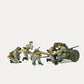 Preiser 16591 HO PAK L/45 in Action w/Gunners Plastic Figure Kit (Set of 5)