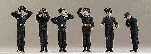 Preiser 16882 HO German Tank Crew in the Turret Figures (Set of 6)