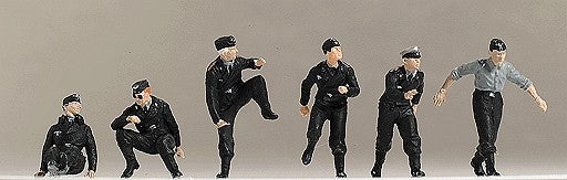 Preiser 16884 HO German WWII Tank Crew at the Tank Figures (Set of 6)