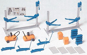 Preiser 17186 HO Tools and Equipment for Motor Vehicle Repairs