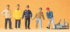 Preiser 20261 HO Circus Workers Figures with Accessories (Set of 5)