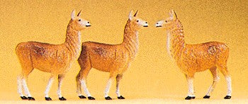 Preiser 20389 HO Animals - Lamas Figures (Set of 3)