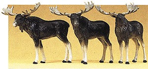 Preiser 20393 HO Mooses Animals Figures (Set of 3)