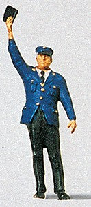 Preiser 28000 HO Railway Personel Conductor with Arm Raised Figure