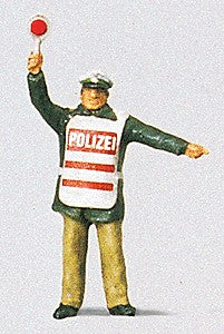 Preiser 28012 HO Policeman Wearing Safety Vest Figure