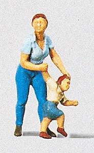 Preiser 28023 HO Mother with a Child Figures (Set of 2)