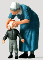 Preiser 28061 HO Protestant Sister With Child Figures (Set of 2)