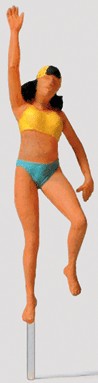 Preiser 28062 HO Female Beach Volleyball Player #1 Figure