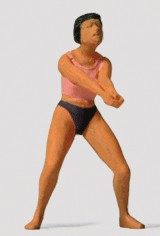 Preiser 28064 HO Female Beach Volleyball Player #3 Figure