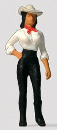 Preiser 29064 HO Mandy - Standing Cowgirl Figure