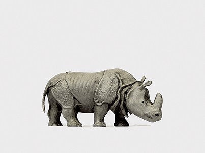Preiser 29502 HO Animals - Indian Rhinoceros #2 Figure