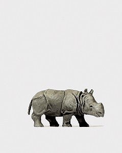 Preiser 29503 HO Animals - Young Indian Rhinoceros Figure