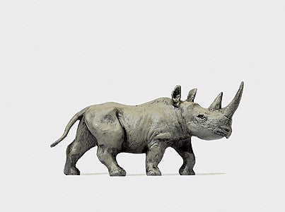 Preiser 29521 HO Animals - African Rhinoceros Figure #1