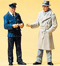 Preiser 45003 G At the Platform Gate Figures (Set of 2)