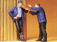 Preiser 45006 G Smoking Railway Workers Figures (Set of 2)